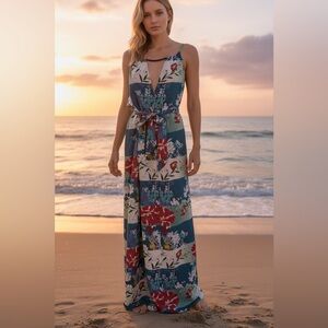 LennyNiemeyer  size 12 Floral Maxi Dress with Tie Waist